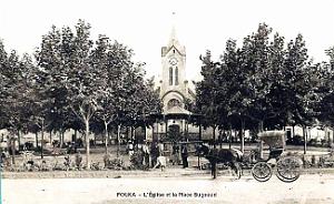 1275- Fouka - eglise et Place Bugeaud
